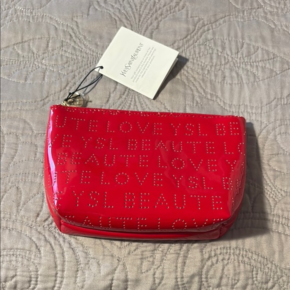 Yves Saint Laurent Handbags - YSL Red Cosmetic Bag